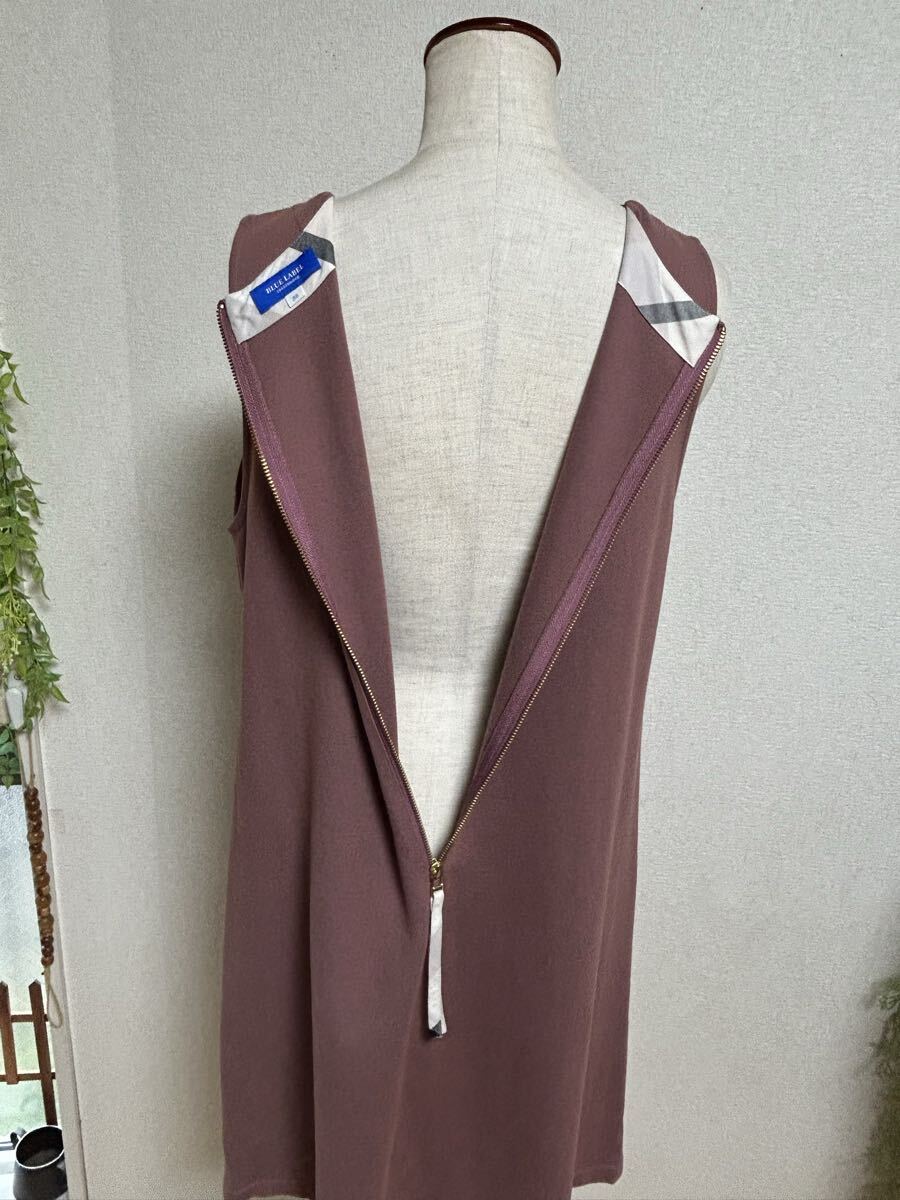 【 BLUE LABEL CRESTBRIDGE★ブルーレーベルクレストブリッジ】ストレッチ、カットソーワンピース?ジャンスカ?サイズ38