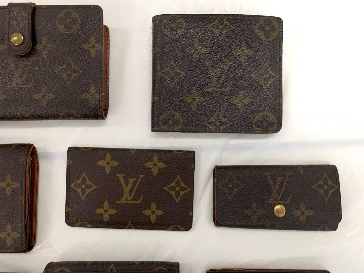 T10/13 LOUIS VUITTON ルイヴィトン コンパクト 財布等10点セット キーケース 名刺入れ モノグラム_画像3