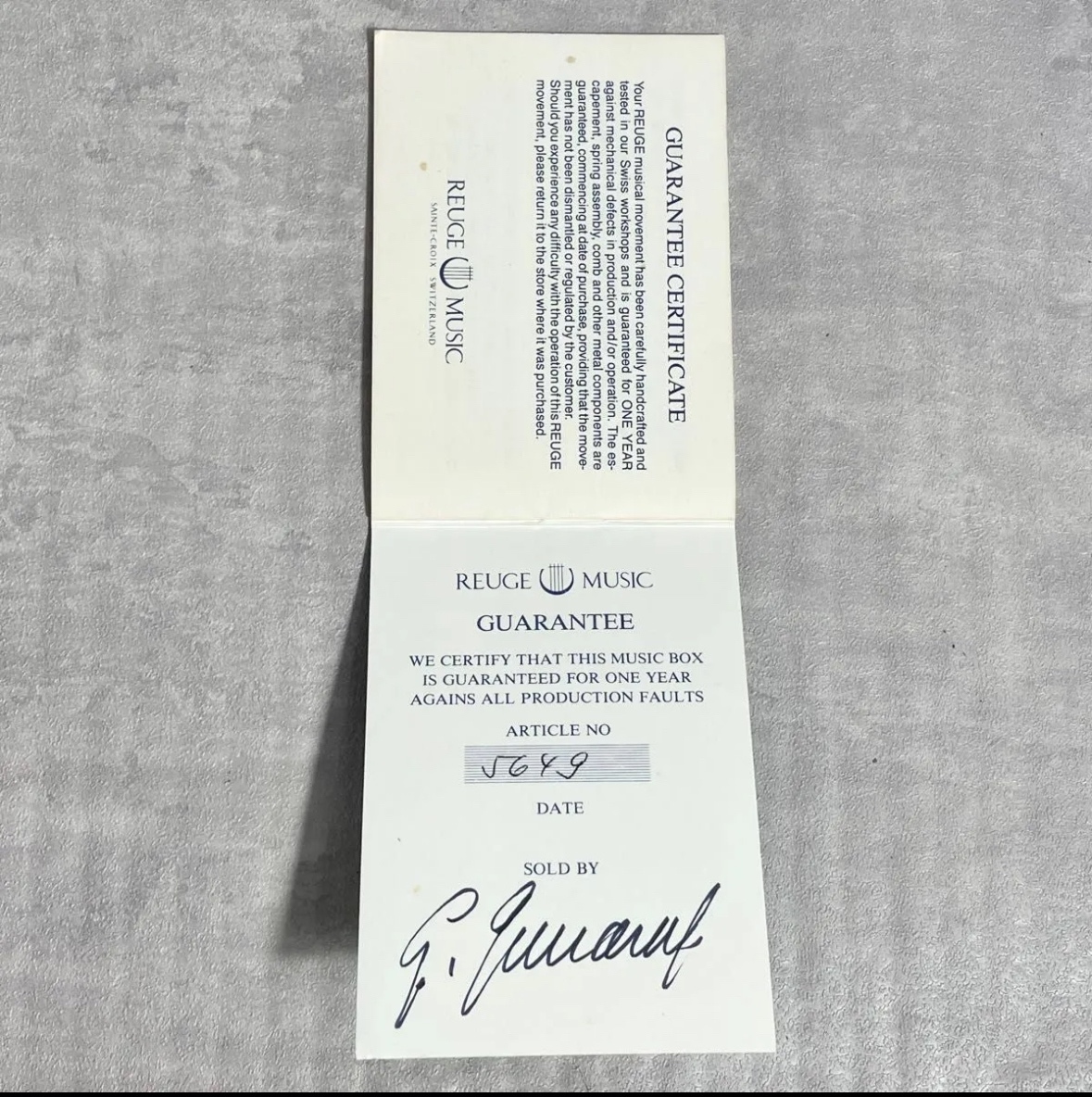 [ с гарантией ]REUGE дракон ju музыкальная шкатулка Canon 72. гарантия имеется ka non инструкция имеется подлинный товар гарантия .. умение J.pa ад bell бесплатная доставка 