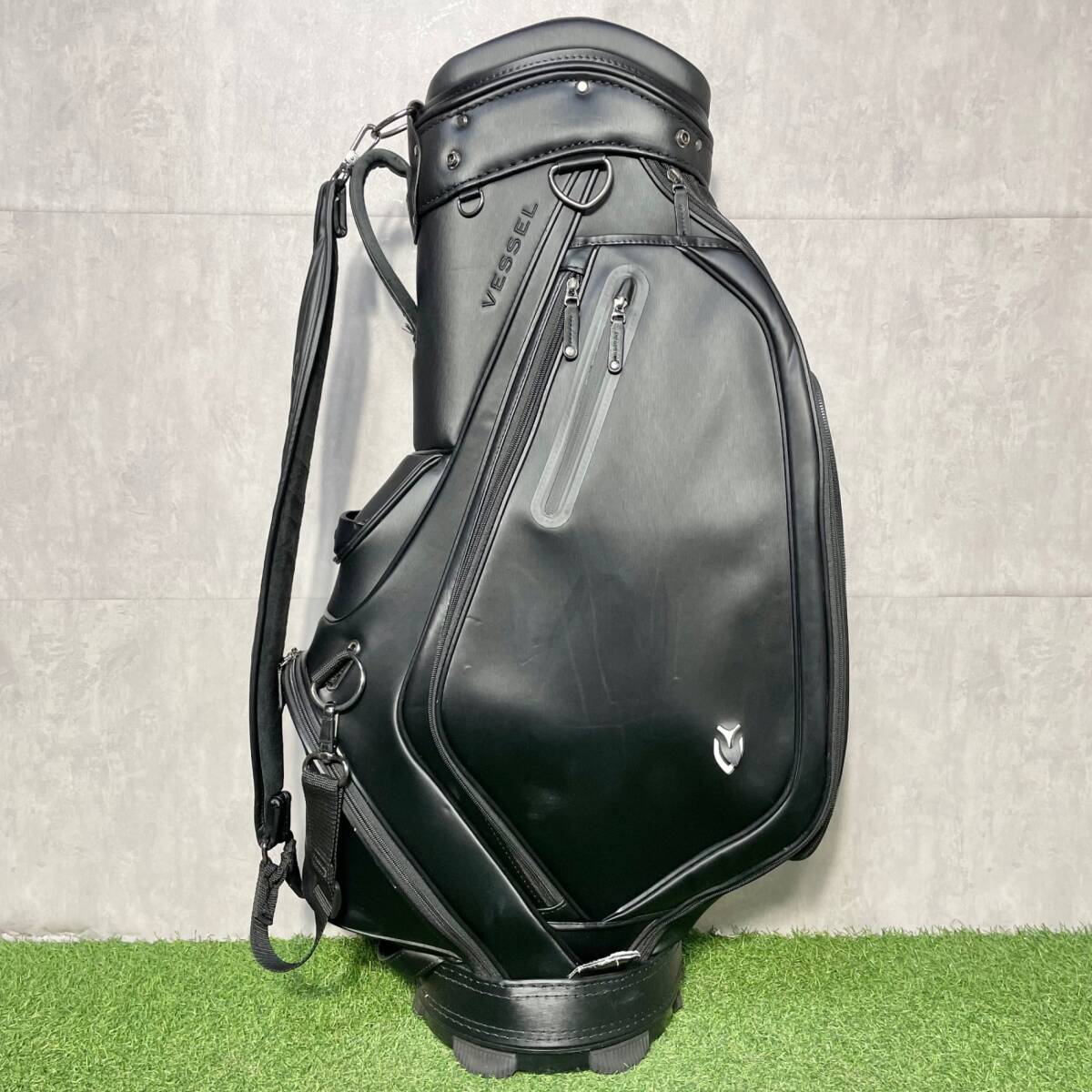 VESSEL PRODIGY Staff ベゼル プロディジー スタッフ キャディバッグ ゴルフバッグ ブラック 大人気 キャディバック 送料無料_画像2