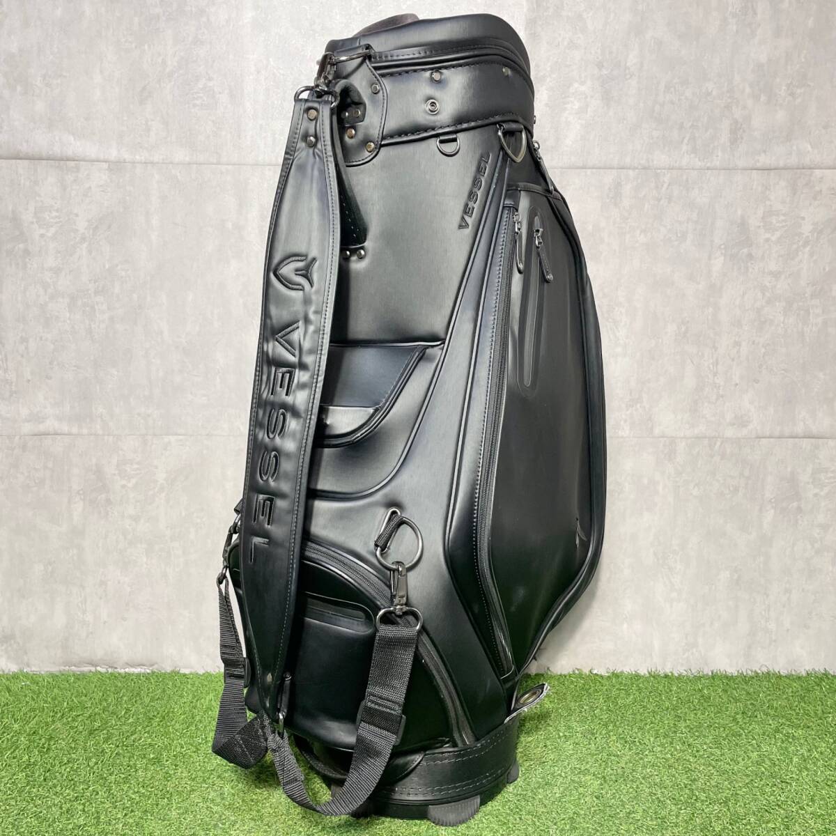 VESSEL PRODIGY Staff ベゼル プロディジー スタッフ キャディバッグ ゴルフバッグ ブラック 大人気 キャディバック 送料無料_画像4