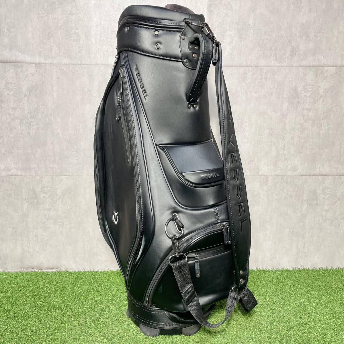 VESSEL PRODIGY Staff ベゼル プロディジー スタッフ キャディバッグ ゴルフバッグ ブラック 大人気 キャディバック 送料無料_画像5