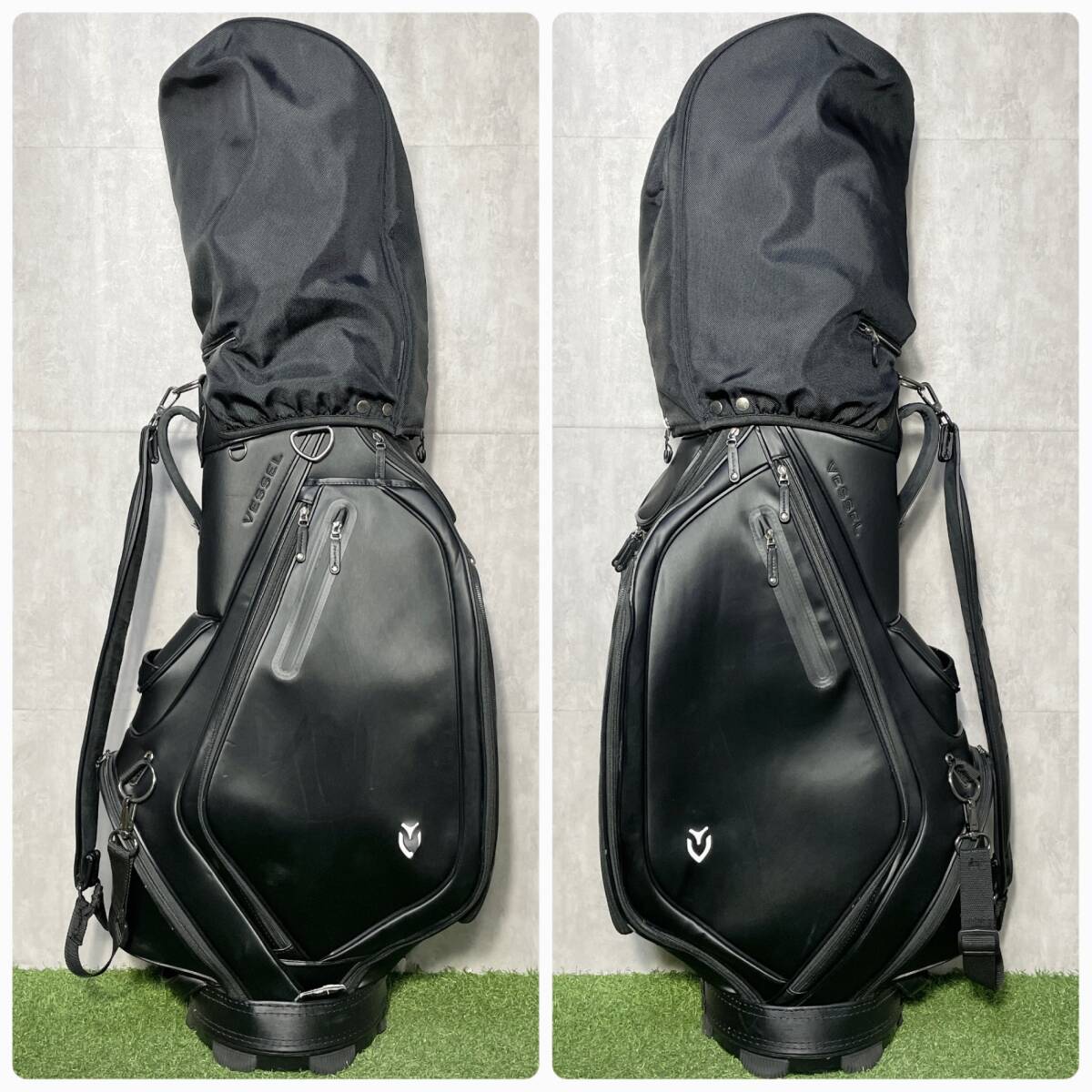 VESSEL PRODIGY Staff ベゼル プロディジー スタッフ キャディバッグ ゴルフバッグ ブラック 大人気 キャディバック 送料無料_画像6