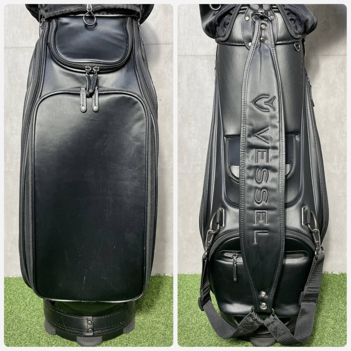 VESSEL PRODIGY Staff ベゼル プロディジー スタッフ キャディバッグ ゴルフバッグ ブラック 大人気 キャディバック 送料無料_画像7