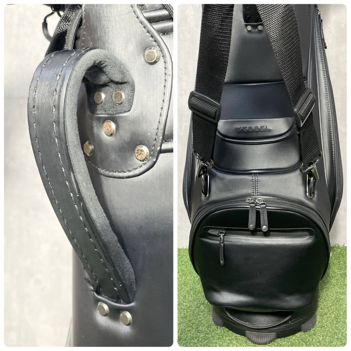VESSEL PRODIGY Staff ベゼル プロディジー スタッフ キャディバッグ ゴルフバッグ ブラック 大人気 キャディバック 送料無料_画像8