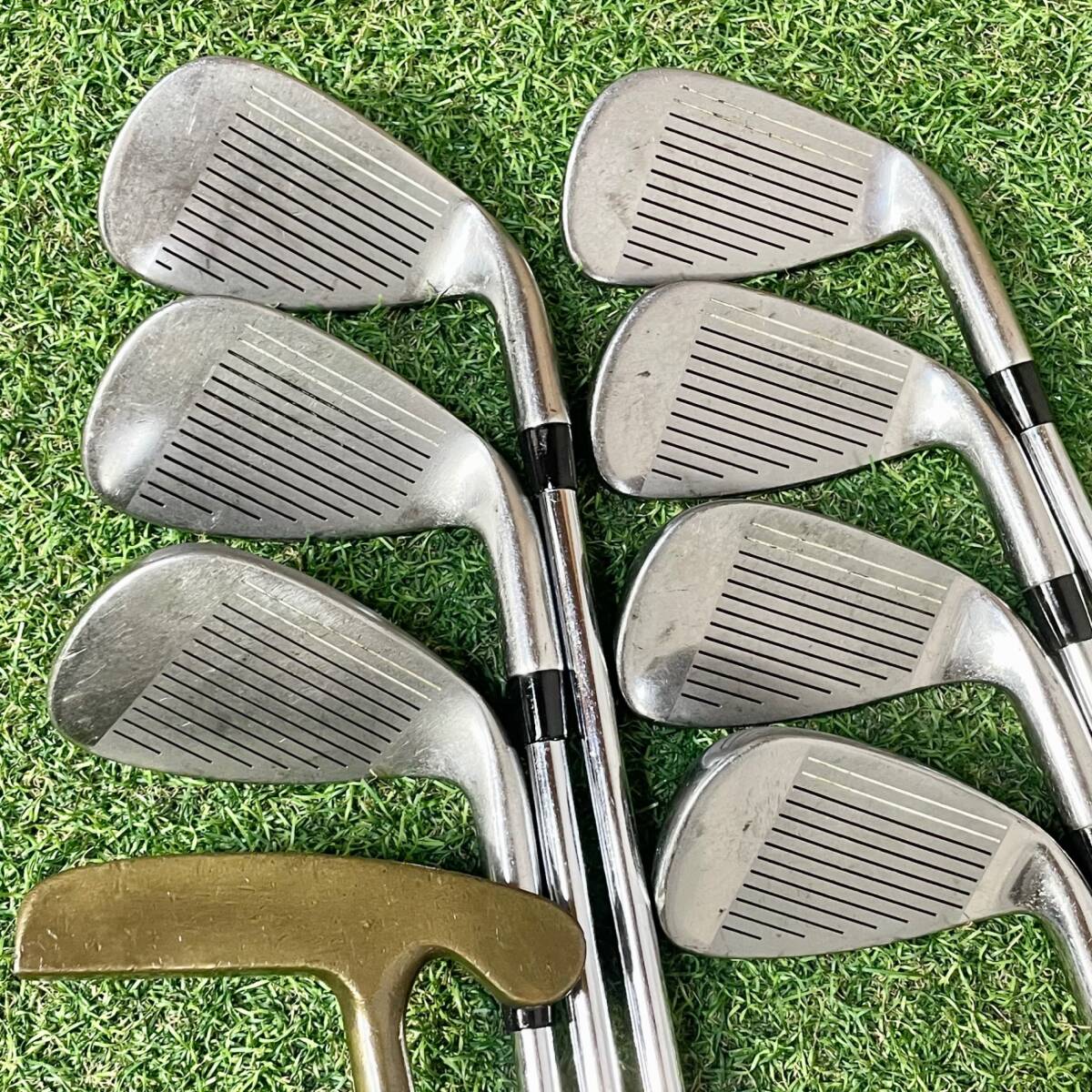 【貴重レフティ】LYNX SILVER CAT リンクス シルバーキャット ゴルフクラブセット 11本 SR メンズ 左 キャディバッグ 送料無料_画像6