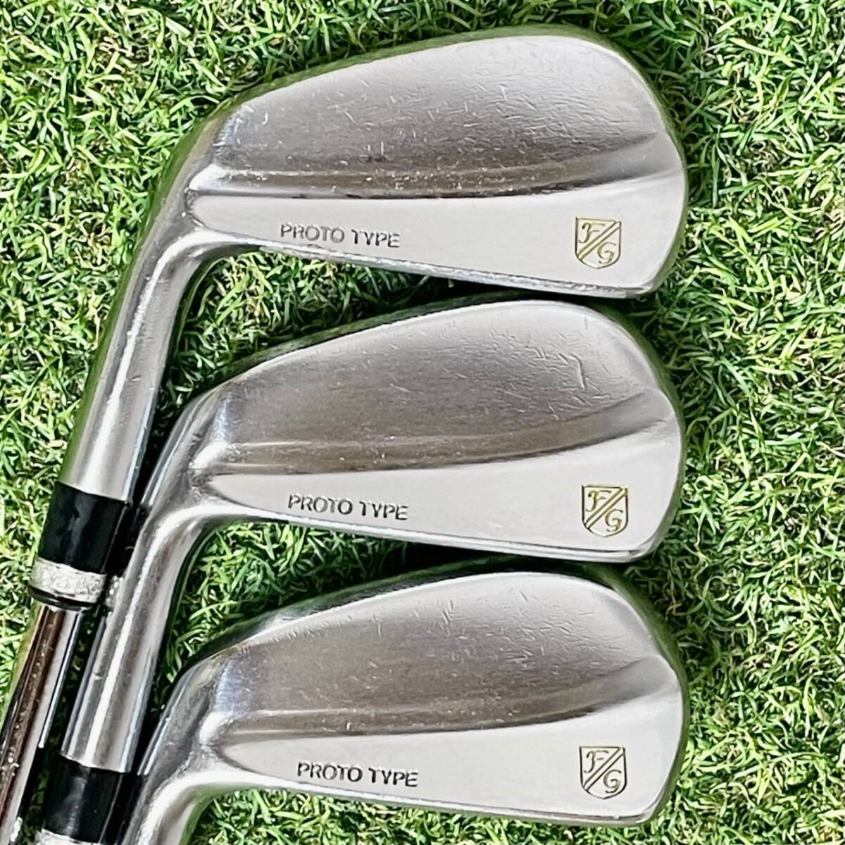 【貴重レフティ】藤本技工 FG PROTO TYPE プロトタイプ アイアンセット 6本 メンズ X 左 地クラブ 左利き用 左用 送料無料_画像2