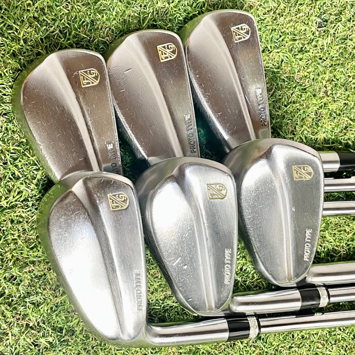 【貴重レフティ】藤本技工 FG PROTO TYPE プロトタイプ アイアンセット 6本 メンズ X 左 地クラブ 左利き用 左用 送料無料_画像10