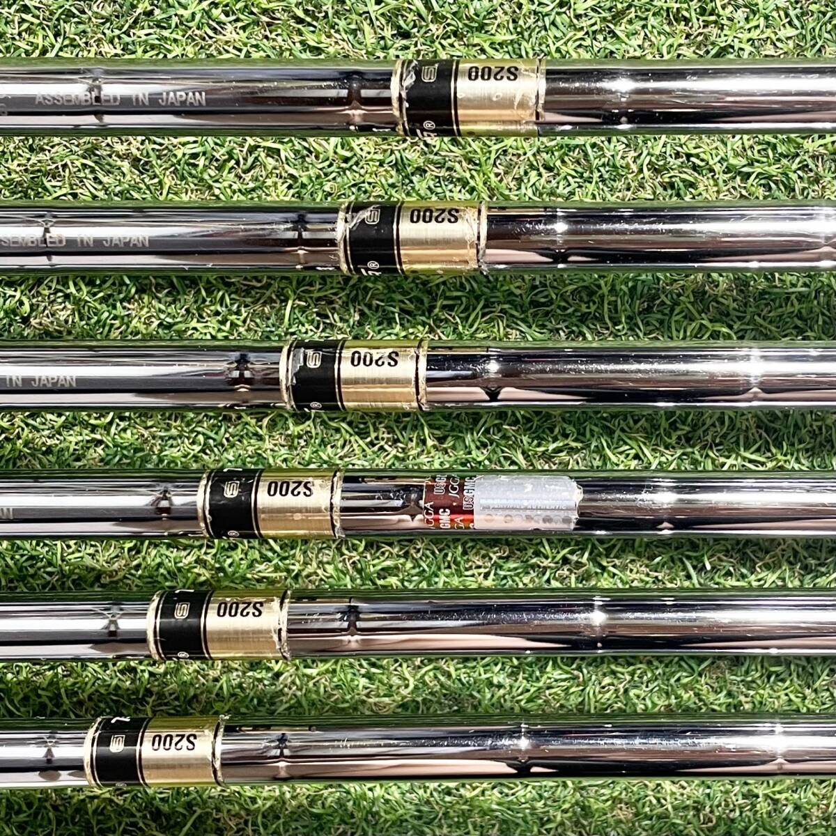 MIZUNO MP-4 アイアンセット メンズ 6本 S 右 ミズノ 美津濃 MB マッスルバック マッスル 大人気モデル 送料無料 Dynamic Gold S200_画像8