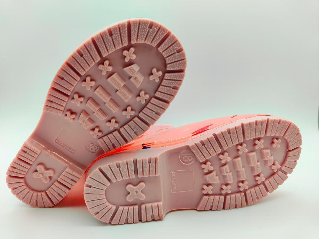 【激安!】【在庫処分品】ハローキティ RIBT3 レインブーツ 18cm ピンク 長靴 子供用 キッズ_画像5