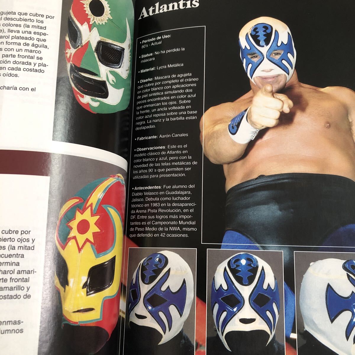 ルチャリブレマスクコレクション写真集エルカネック　アトランティス　アニバル他_画像8