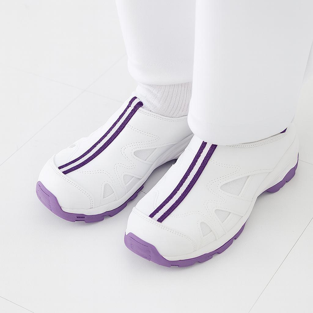 スポーツフィット 2WAYエアシューズ エアソール 看護師 介護士 3L 24.5～25.0cm ダークパープル_画像4