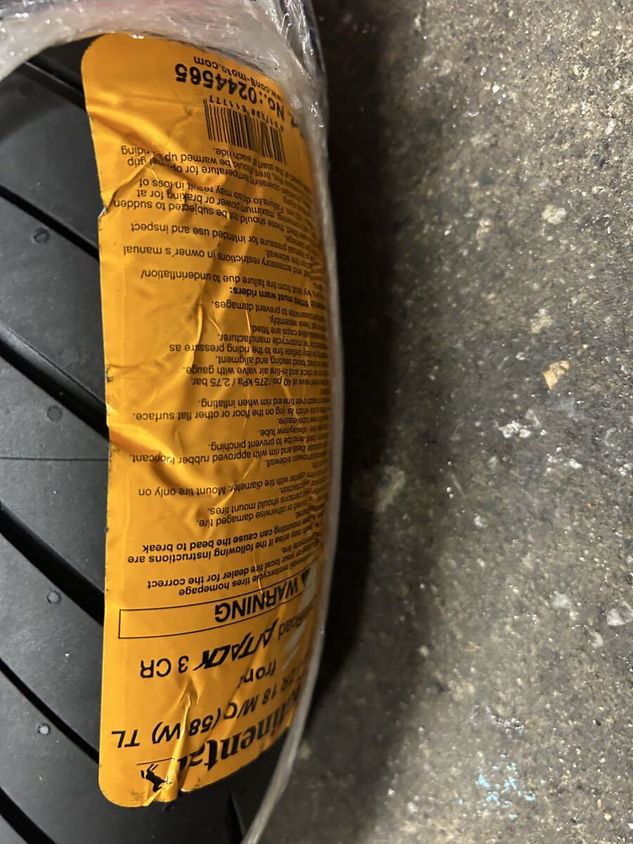 新品未使用ContiRoadAttack 3CR 110/80ZR18 1コンチ　コンチネンタル　カワサキ　Z KZ GS カタナ　CB750Fなど　ファントム_画像4