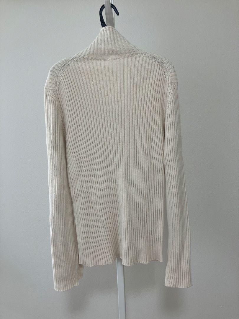 【新品】JILSANDER ジルサンダー ニットカーディガン リブ 34_画像3