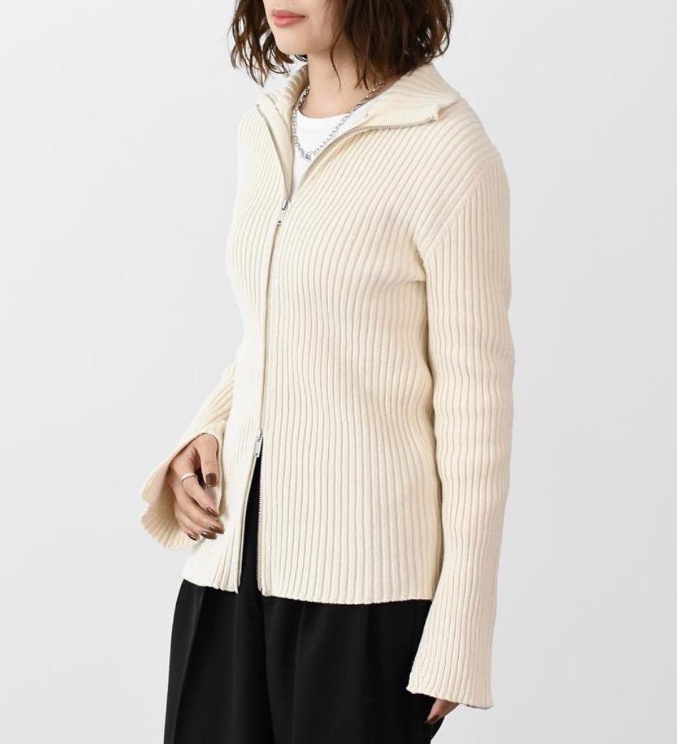 【新品】JILSANDER ジルサンダー ニットカーディガン リブ 34_画像7