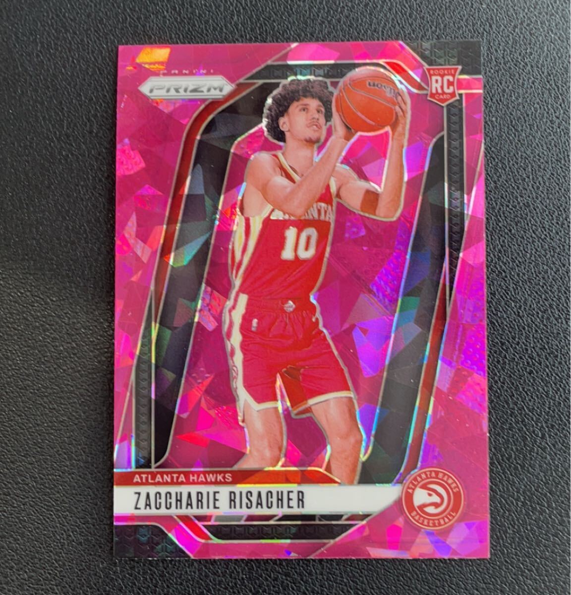 [RC]Zaccharie Risacher The ka Lee * Liza shei2024-25 Panini Prizm Pink Icea тигр nta* Hawk s rookie карта NBA карта 