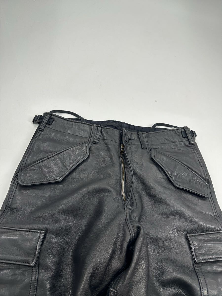 希少/ヴィンテージ 90s/GENERAL RESEARCH/レザー カーゴパンツ/L/ジェネラルリサーチ 本革 MOUNTAIN マウンテン ボトムス パンツ_画像5