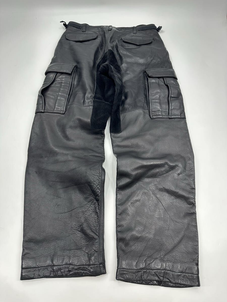 希少/ヴィンテージ 90s/GENERAL RESEARCH/レザー カーゴパンツ/L/ジェネラルリサーチ 本革 MOUNTAIN マウンテン ボトムス パンツ_画像6