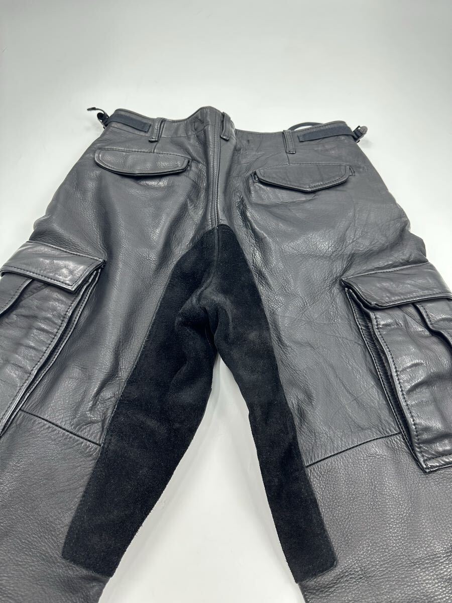 希少/ヴィンテージ 90s/GENERAL RESEARCH/レザー カーゴパンツ/L/ジェネラルリサーチ 本革 MOUNTAIN マウンテン ボトムス パンツ_画像7