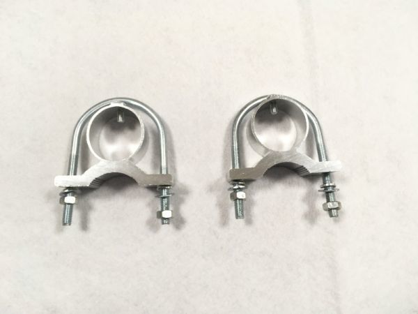 訳あり汚れ 特価 CB無線 固定 船舶 無線 アンテナ Uボルト 取付金具 クランプ 2個 自作 車 地デジ キャンカー 単管パイプ 基台_画像1