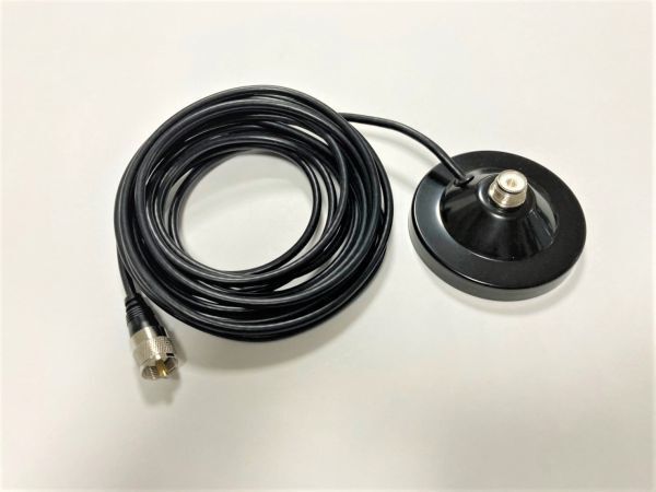 高感度 高利得 モービルアンテナ 強力マグネット アンテナ基台 144 430Mhz 同軸ケーブル ５m 3点セット 車載 アマチュア無線_画像2