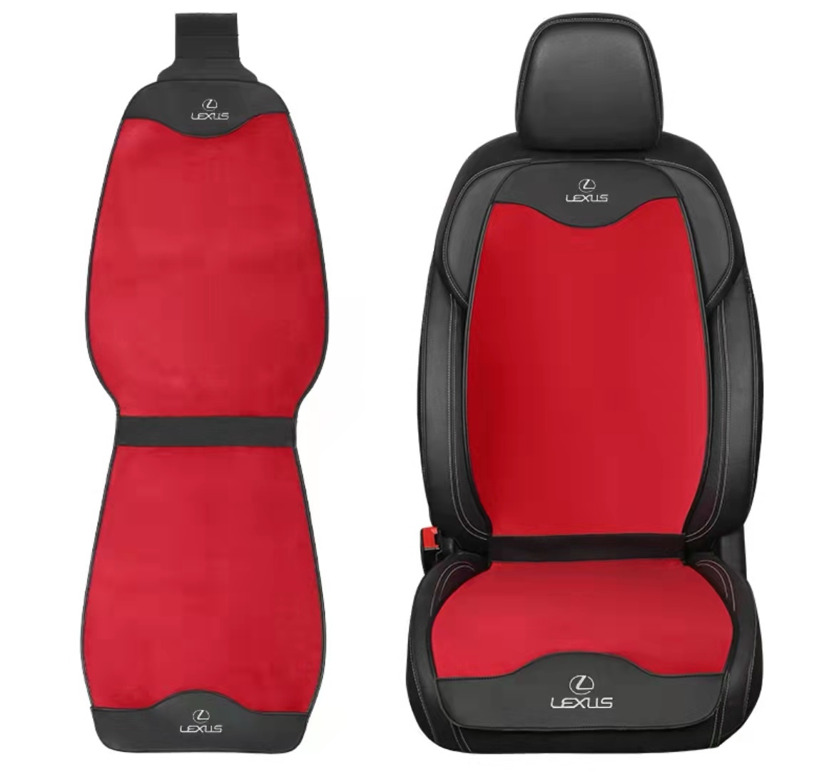 レクサス LEXUS 刺繍ロゴ入り 運転席&助手席座布団 通気性弾性 シートカバーセット シート シートクッションシートカバー 座席の背もたれ_画像1