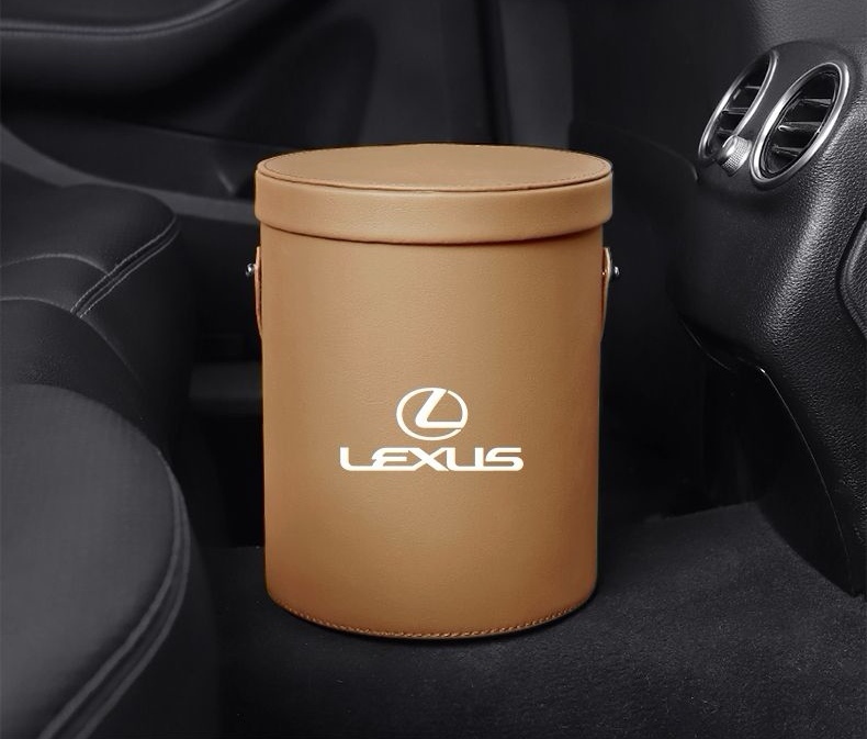 レクサス 専用 蓋付きゴミ箱 ダストボックス 車のごみ箱オーガナイザーごみホルダー 収納 小物入れ 自宅 オフィス 持ち運びが簡単 1個_画像7