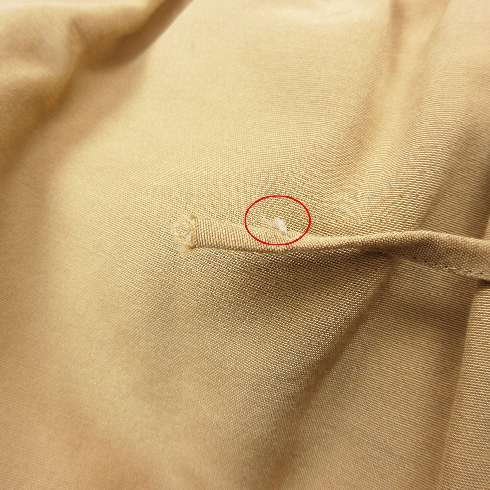 Drawer ドゥロワー ノーカラー ギャザードレス ワンピース D SM S/CO N/COL GATH OP 6526-299-0892 サイズM ベージュ 【中古】_画像6