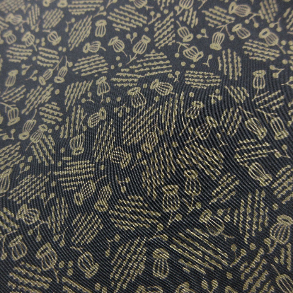 Leilian レリアン 総柄 シャツ ブラウス 長袖 ロールカラー プルオーバー トップス サイズ9 ベージュ レディース 【中古】_画像4