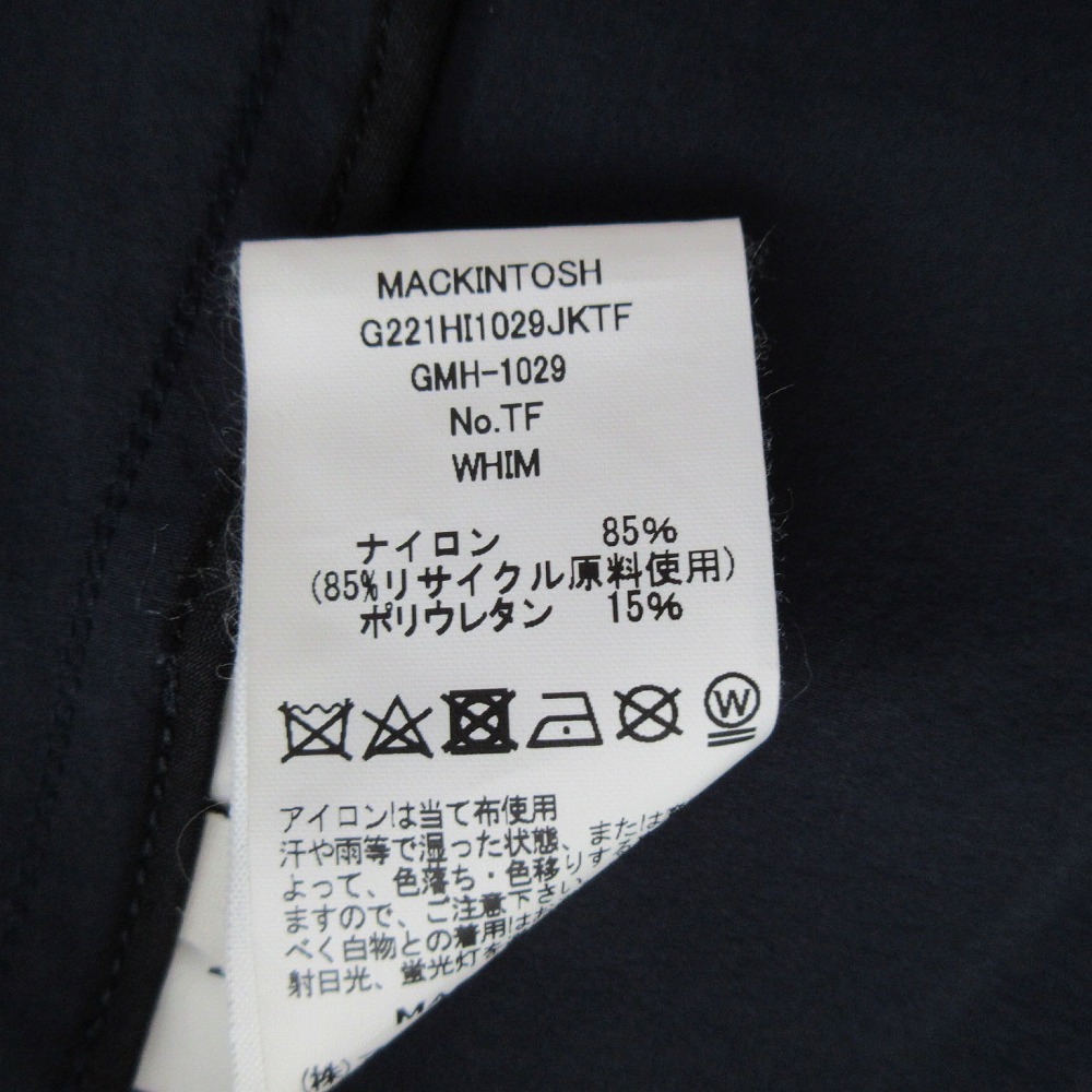 MACKINTOSH マッキントッシュ G221HI1029JKTF ナイロン ジャケット ブレザー WHIM ネイビー サイズS メンズ 【中古】_画像4