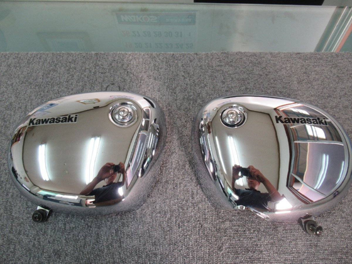 綺麗　エストレヤ　メッキ　サイドカバー　左右セット_画像1