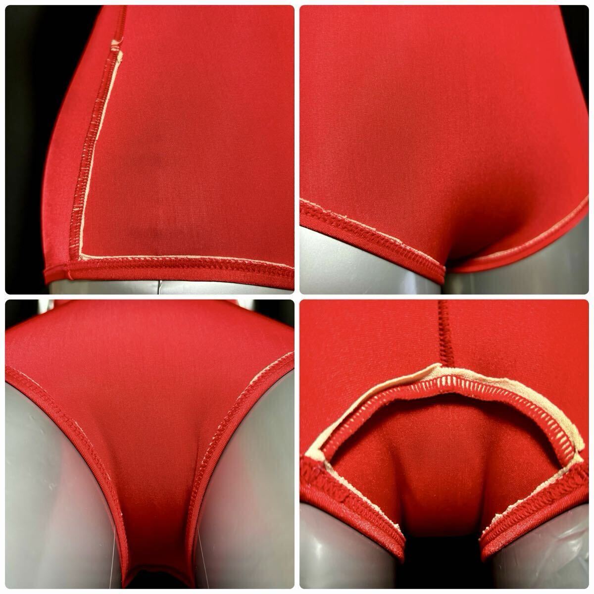 アリーナ 競泳水着 Mサイズ ARN-185WK RED 白パイピング×レッド arena 白×赤 (検)ARN-75W ARN-185W_画像9