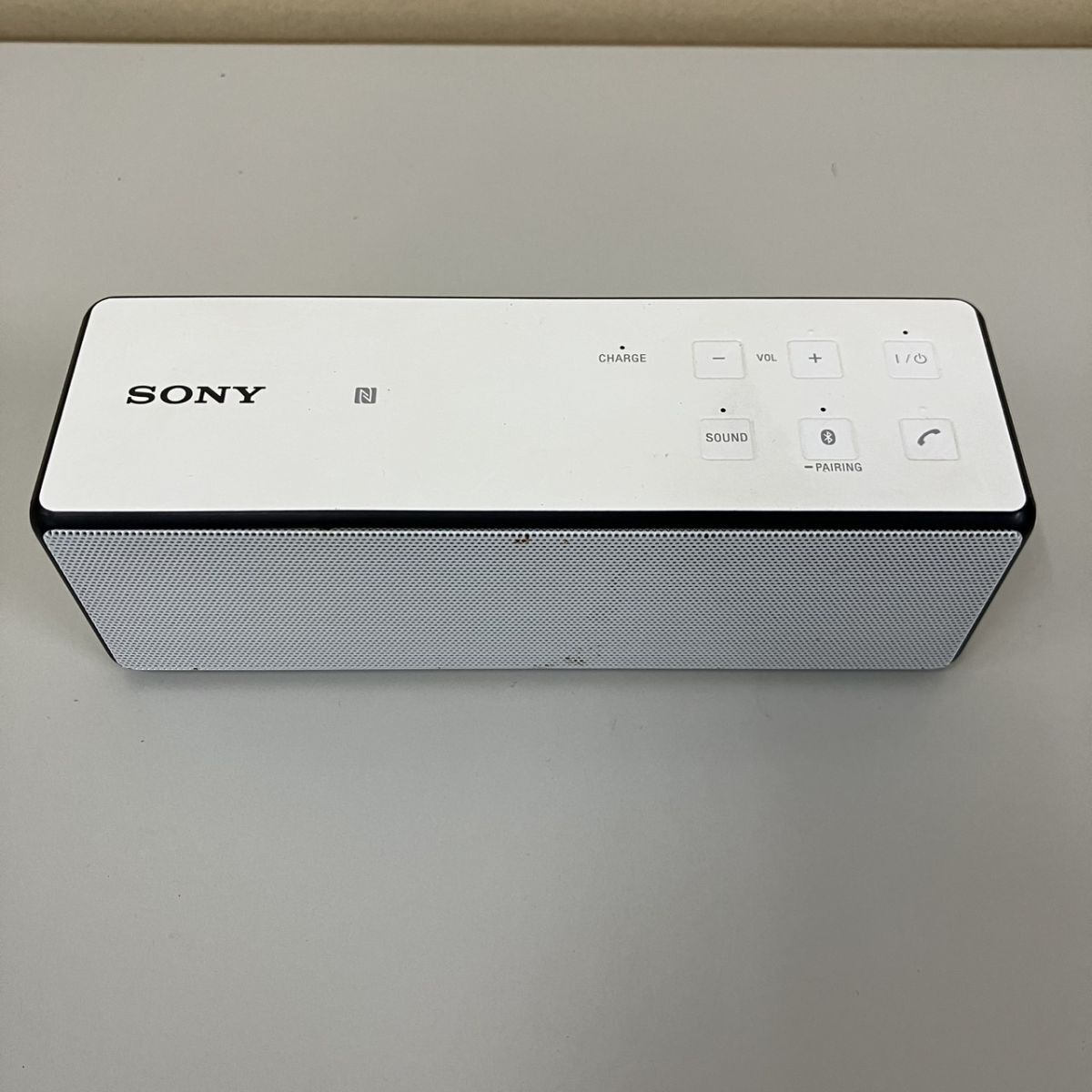 J350-T28-91 SONY ソニー パーソナルオーディオシステム No.SRS-X33 通電確認済み 音響機器 スピーカー ホワイトカラー コンパクト TE_画像1