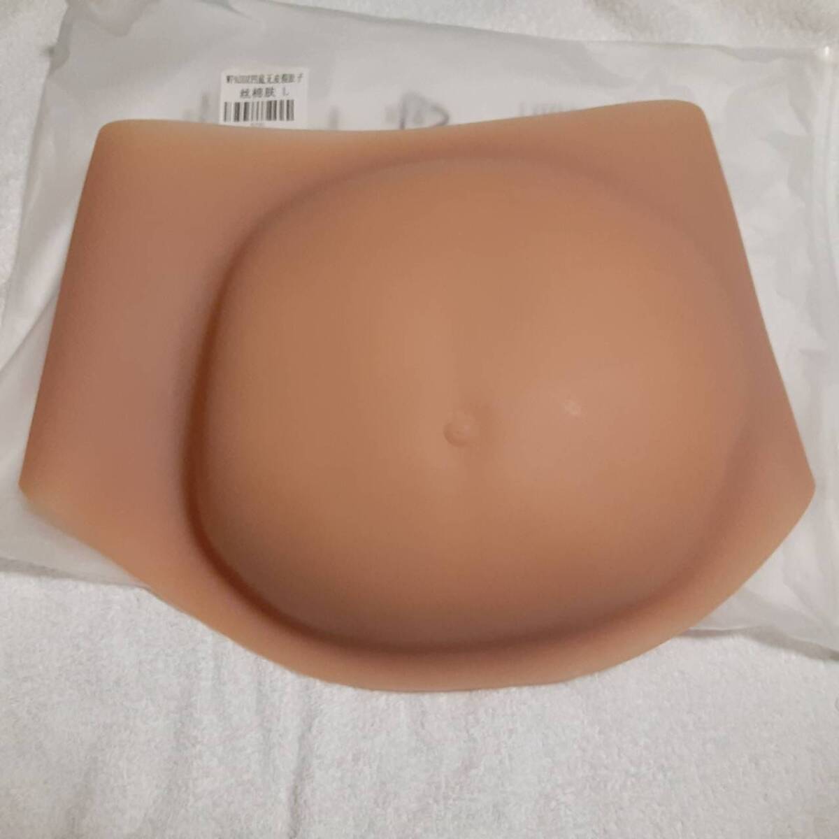 送料無料 妊婦腹 Lサイズ 大人用 腹詰め物 偽のお腹 赤ちゃん用偽妊娠バンプ シリコン製 コスチューム コスプレ 小道具 新品 未使用_画像2