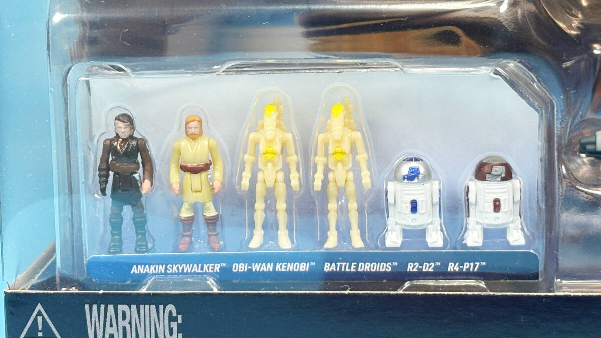 【新品未開封・米Target限定】スター・ウォーズ マイクロギャラクシー コルサントの戦いバトルパック インターセプター2機、ドロイド2機_画像3