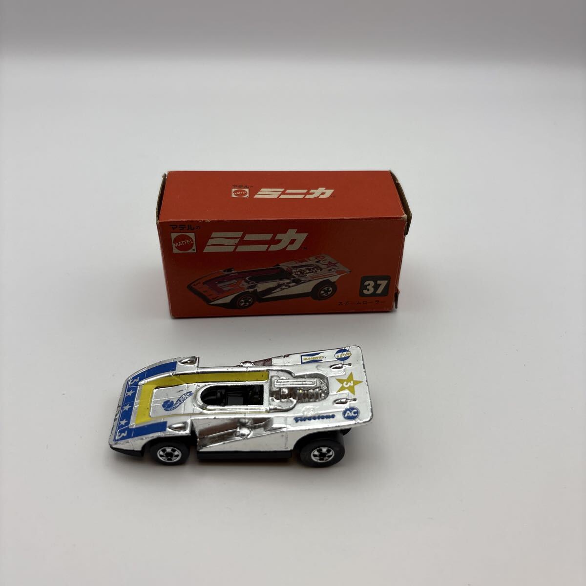 ホットウィール マテル ミニカ　スチームローラー　37 香港製_画像4