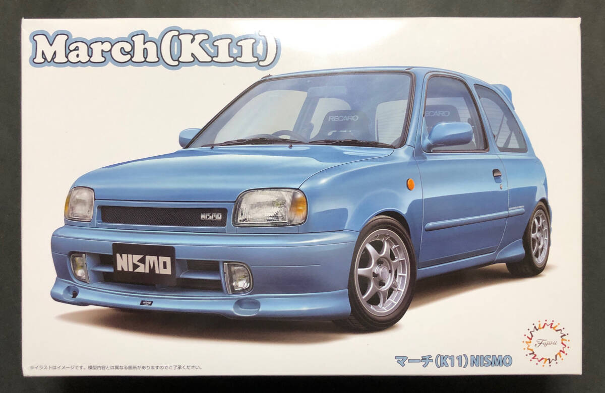 @中古絶版模型堂 フジミ 1/24 日産マーチニスモ K11 日産 ニッサン マーチ 2代目 NISMO 定形外送料660円_画像1