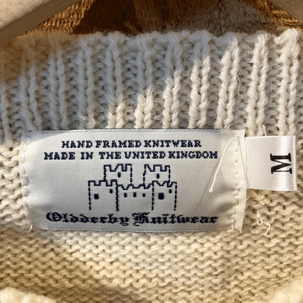 ★OLDDERBY KNITWEAR /ボーダークルーネックセーター /SIZE.M / MADE IN U.K._画像4
