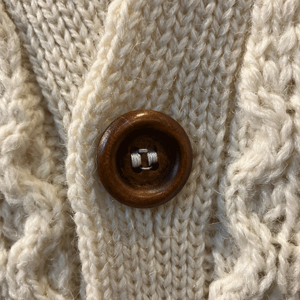 ★OLDDERBY KNITWEAR / ケーブル編みカーディガン /SIZE.M // MADE IN U.K._画像3