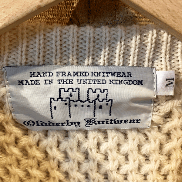 ★OLDDERBY KNITWEAR /ポップコーンクルーネックセーター / SIZE.M / MADE IN U.K._画像4
