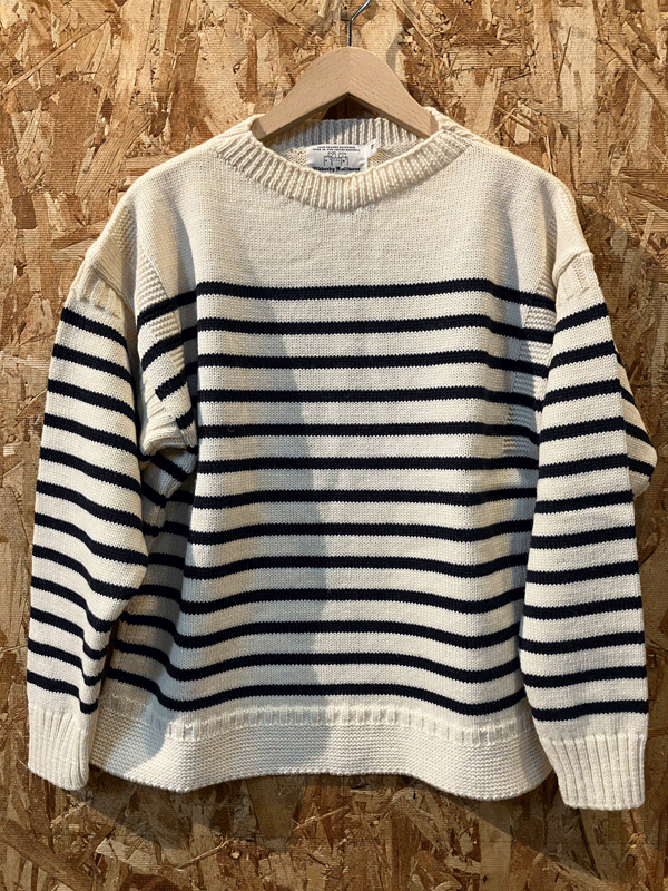 ★OLDDERBY KNITWEAR /ボーダークルーネックセーター /SIZE.M / MADE IN U.K._画像1