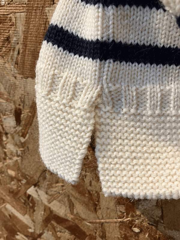 ★OLDDERBY KNITWEAR /ボーダークルーネックセーター /SIZE.M / MADE IN U.K._画像5