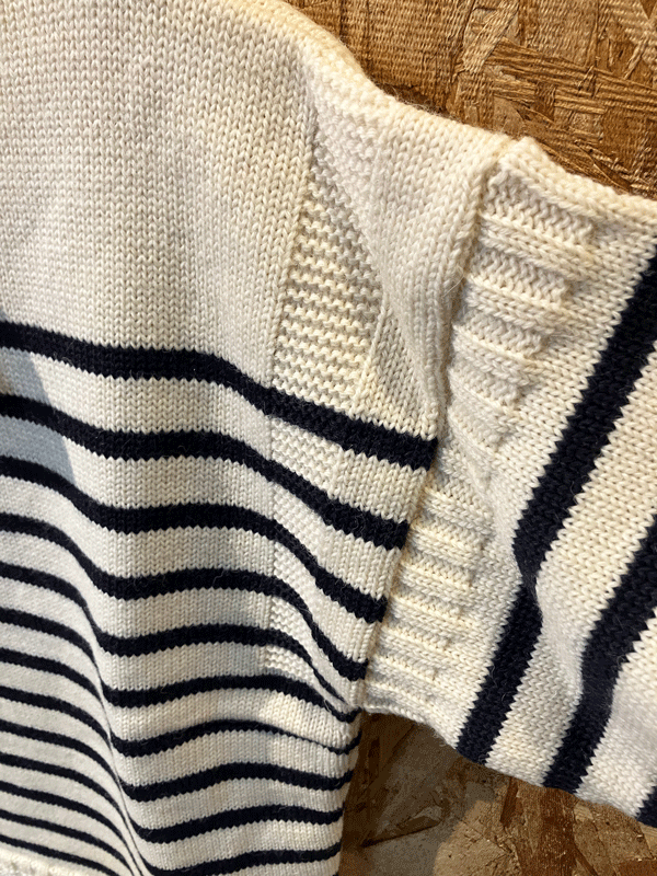 ★OLDDERBY KNITWEAR /ボーダークルーネックセーター /SIZE.M / MADE IN U.K._画像3