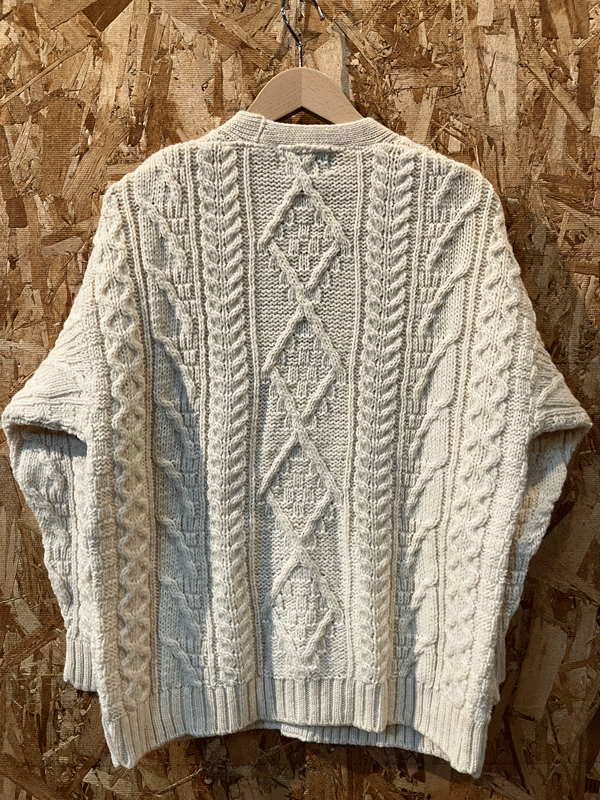 ★OLDDERBY KNITWEAR / ケーブル編みカーディガン /SIZE.M // MADE IN U.K._画像4