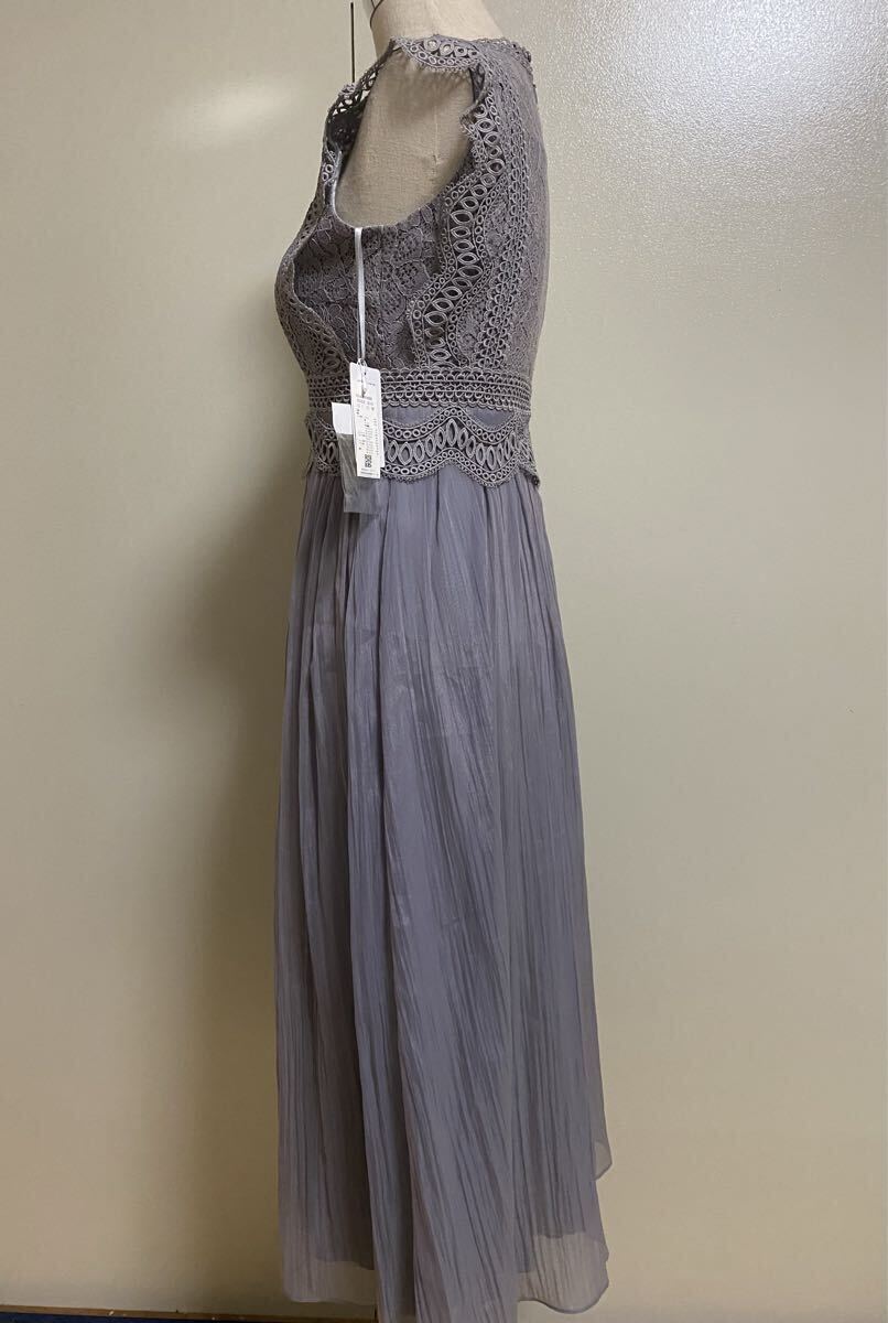 Rose bud グレー レースドレス　 ロング_画像3