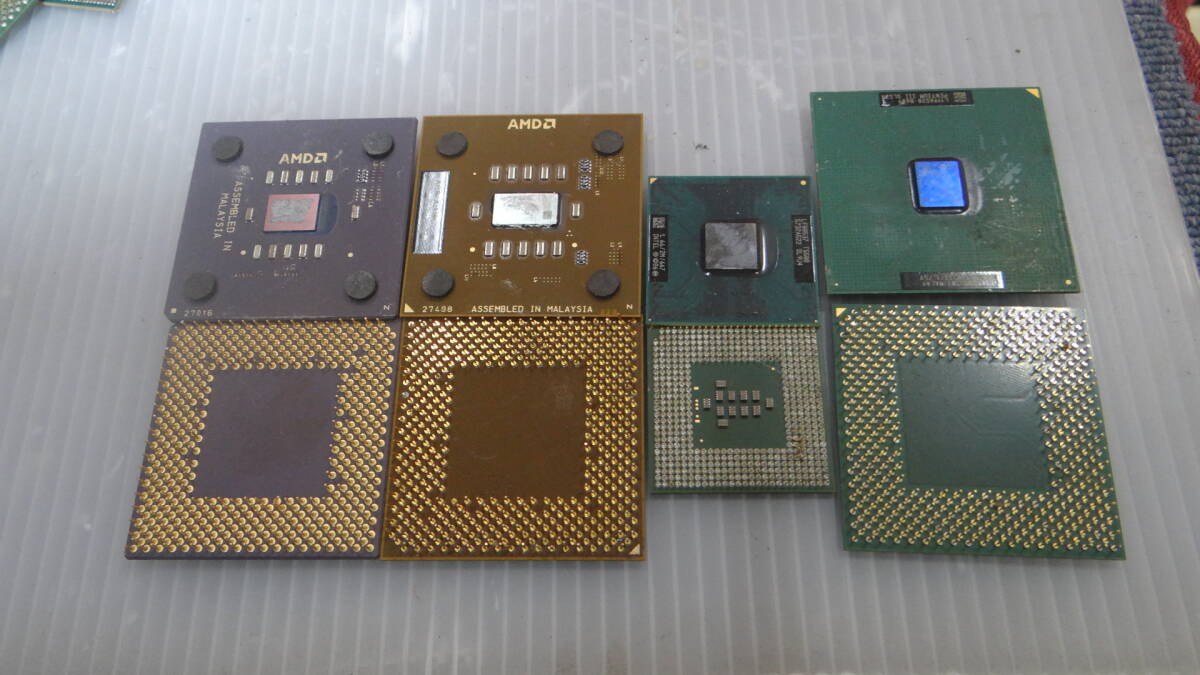 VT2878 CPUいろいろセット 約1.2Kg 金メッキ ゴールド再生 金色 /金抽出 金精練/用途いろいろ_画像7