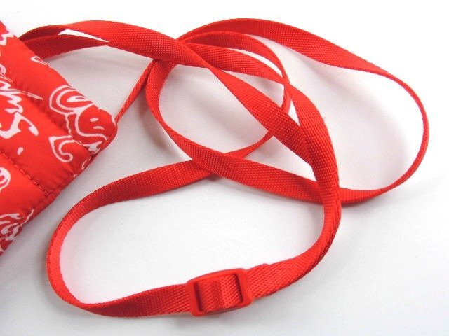 ♪Supreme シュプリーム パッファー ネックポーチ レッドペイズリー♪タグ付き 保管品_画像5