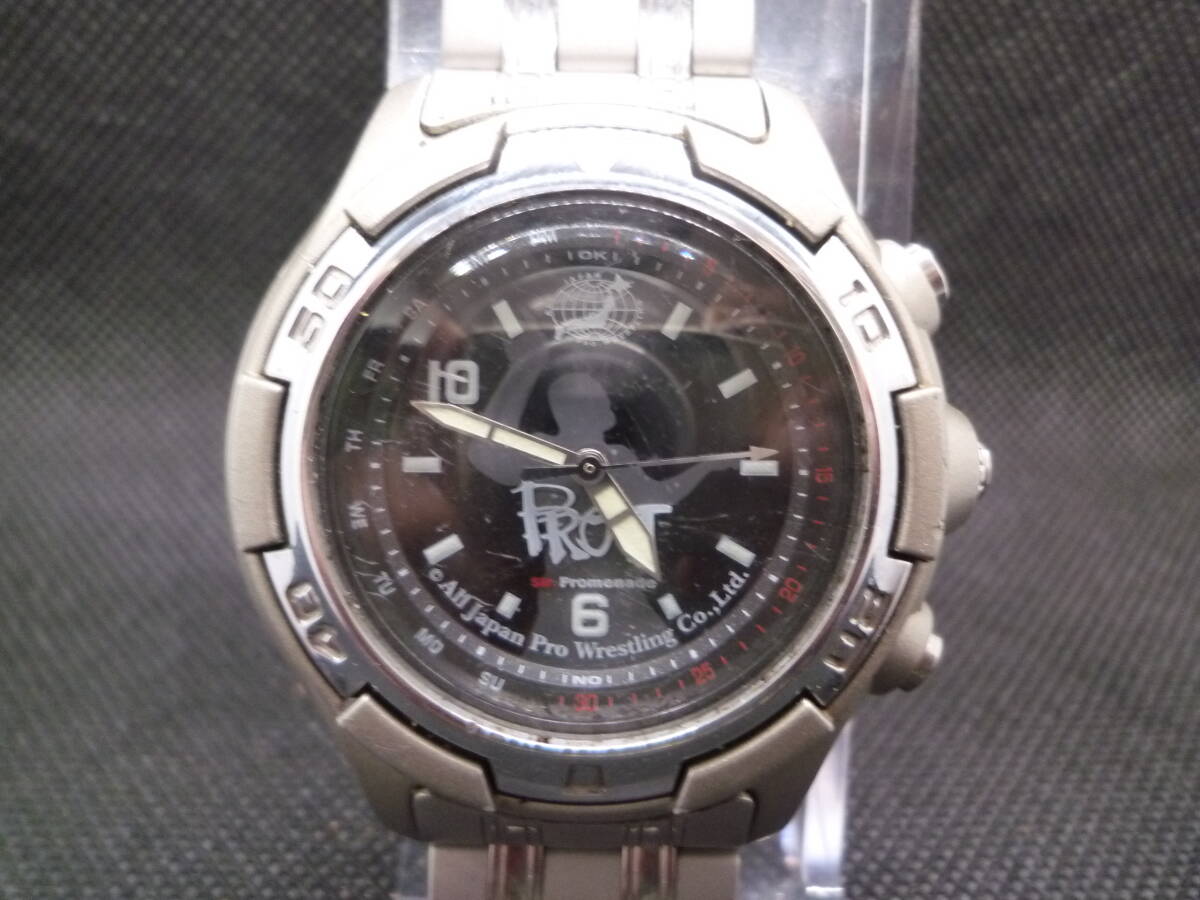 J25087) 中古 腕時計 ラドー RADO ALL JAPAN PRO WRESTLING 腕回り 約194mm 未稼働ジャンク品 ※発送ゆうパケットポストmini(送料当方負担)_画像1
