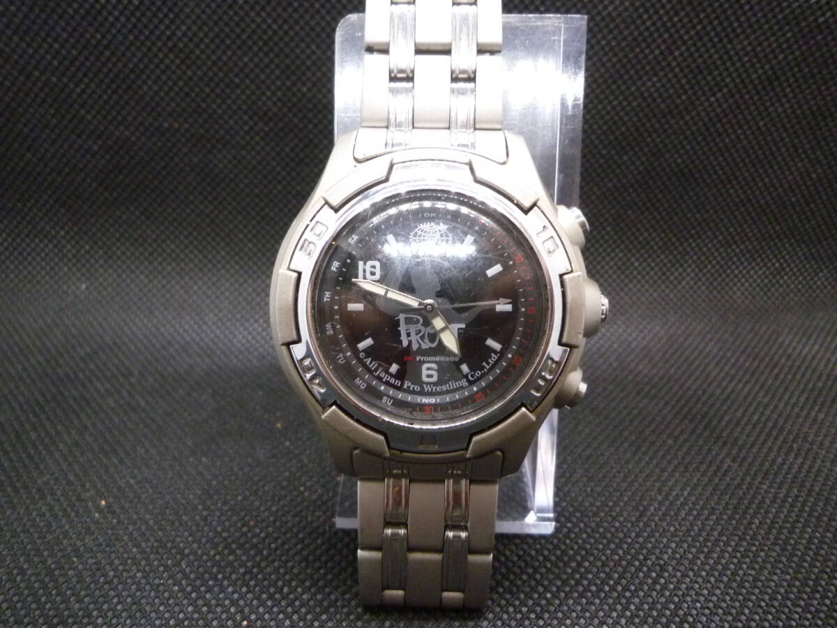 J25087) 中古 腕時計 ラドー RADO ALL JAPAN PRO WRESTLING 腕回り 約194mm 未稼働ジャンク品 ※発送ゆうパケットポストmini(送料当方負担)_画像2