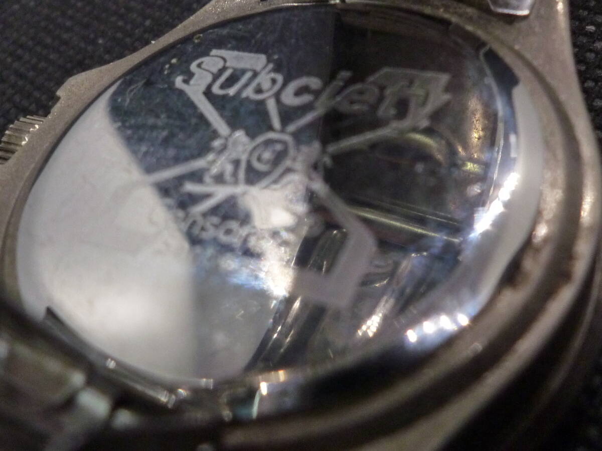 J25130) 中古 腕時計 サブサエティ SUBCITY STER PERPEUAL 腕回り 約157mm 未稼働 ジャンク品 ※発送ゆうパケットポストmini(送料当方負担)_画像5